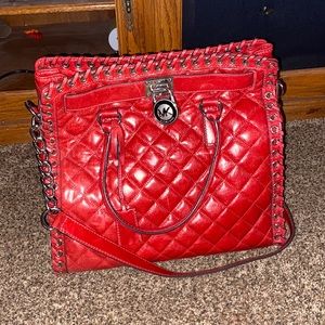 Red Michael Kors Purse 👜